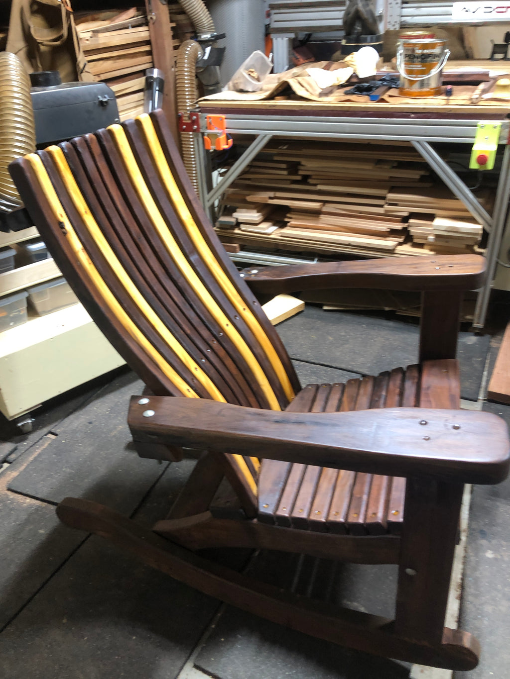Walnut Adirondack Rocker - A Premium Rocker (Special Order)