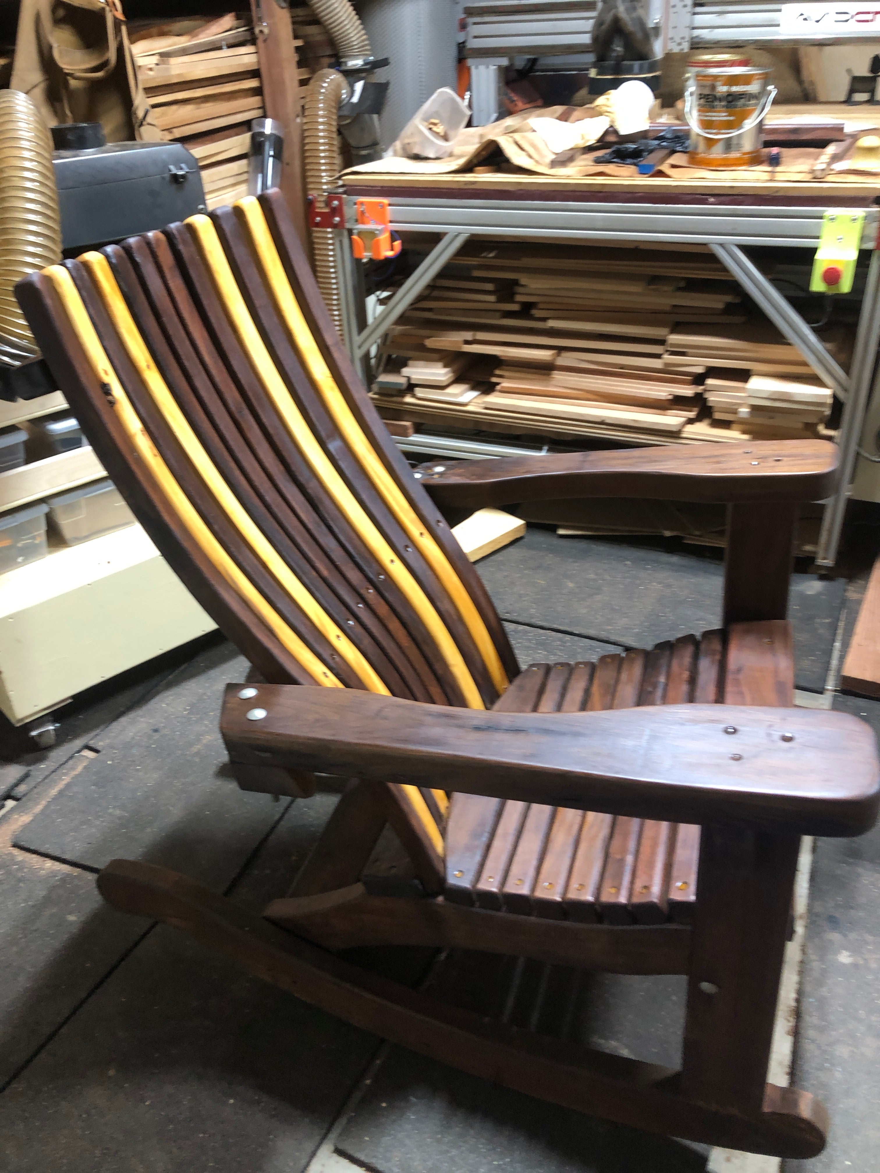 Walnut Adirondack Rocker - A Premium Rocker (Special Order)